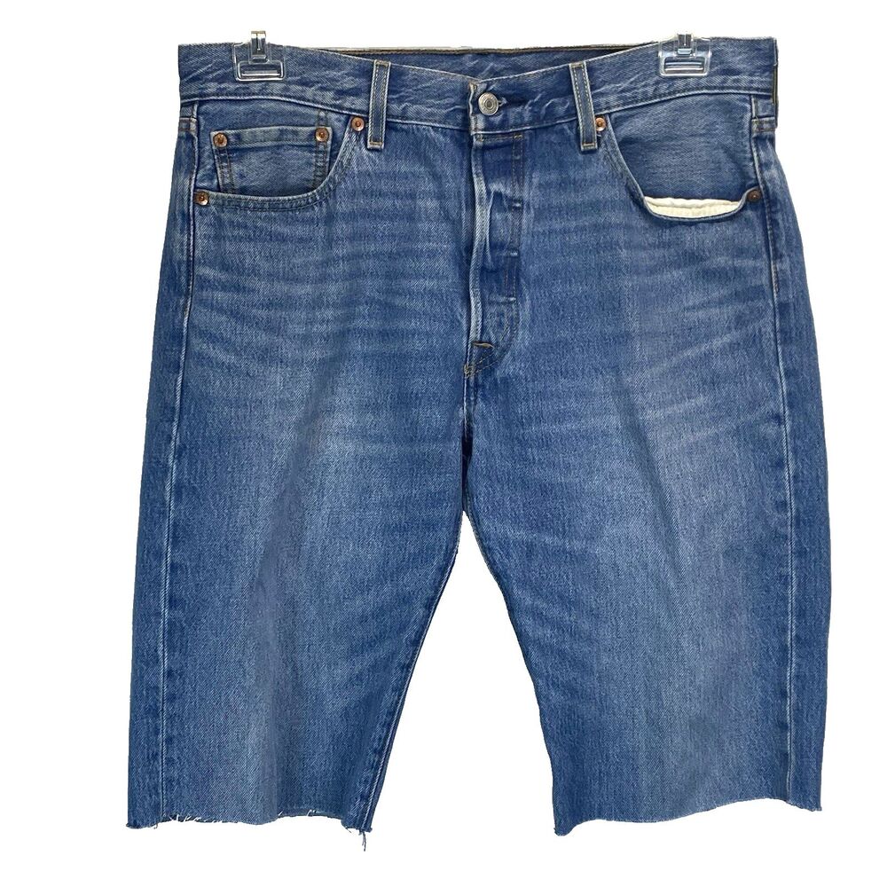 Levi Strauss 501 Men's Jeans Cut-Off Shorts Sz. 34-32(13) Button Up